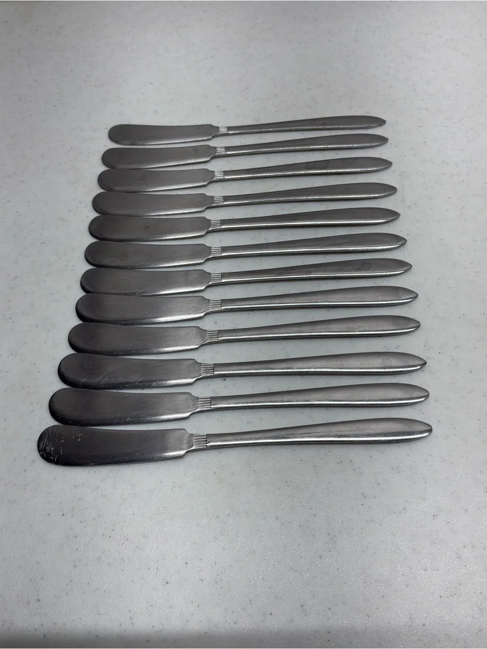 Lot of 12 Triton by Amcrest Butter Knives Made in Japan Vintage